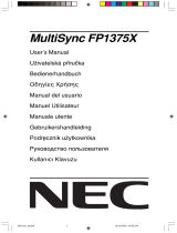 NEC MultiSync® FP1375X de handleiding