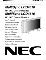 NEC MultiSync® LCD4610 de handleiding