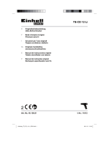 EINHELL TE-CD 12 Li Handleiding