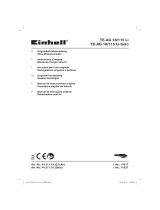 Einhell Expert Plus TE-AG 18/115 Li Kit (1x3,0Ah) Handleiding