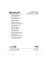 EINHELL TE-AG 18/115 Li-Solo Handleiding