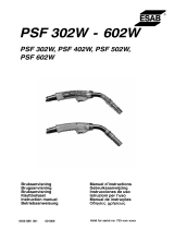 ESAB PSF 302W, PSF 402W, PSF 502W, PSF 602W Handleiding