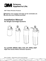 3M High Flow Series Cold Beverage Water Filtration System BEV195, 5616402, 3 um NOM, 5 gpm, 54000 gal, 0.4 ft3, 1/Case Handleiding