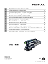 Festool ETSC 125 Li-Basic Handleiding