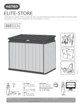 Keter Elite Store 4.6 x 2.7 Foot Resin Outdoor Gebruikershandleiding