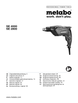 Metabo SE 2800 Handleiding