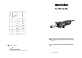 Metabo G 700 AC/DC Handleiding