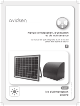 Castorama Kit d'alimentation solaire Avidsen 12 V pour motorisation Avidsen Handleiding