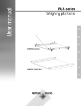 Mettler Toledo PUA-series Weighing platforms Handleiding