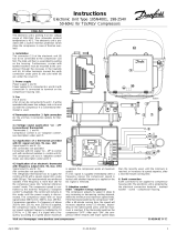 Danfoss Electronic Unit Type 105N4001, 198-254V 50-60Hz for TLV/NLV Compressors Installatie gids