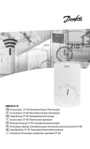 Danfoss CF-RS Standard Room Thermostat Installatie gids