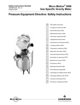 Micro Motion Pressure Equipment Directive - Model 3098 de handleiding
