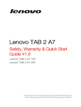 Lenovo Tab Series User Tab 2 A7-20 Handleiding