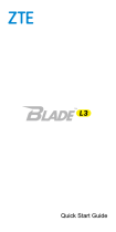 ZTE Blade BLADE L3 Snelstartgids