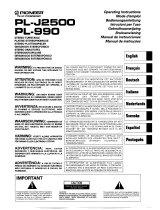 Pioneer PL-J2500 Handleiding