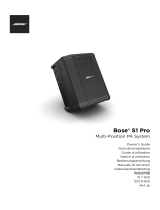 Bose S1 Pro System Battery Bundle Handleiding