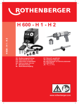 Rothenberger Hydraulik-Expanderanlage H 600 Handleiding