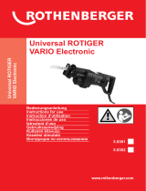 Rothenberger Electric saw Universal ROTIGER VARIO Electronic Handleiding