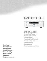 Rotel RSP-1576MKII Handleiding
