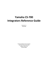 Yamaha CS-700 Gebruikershandleiding