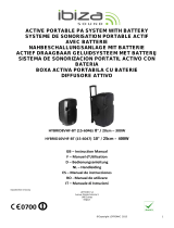Ibiza DRAAGBAAR STAND-ALONE PA SYSTEEM 8?/20CM MET USB/SD, 1 x VHF MICROFOON & BLUETOOTH (HYBRID8VHF-BT) de handleiding