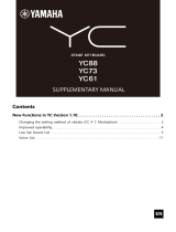 Yamaha YC Series Stage Keyboard Handleiding