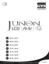 GYS HELMET LCD JUNON 5/9-9/13 G RED de handleiding