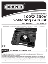 Draper 100W 230V Soldering Gun Kit Handleiding
