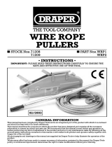 Draper 1600kg Wire Rope Puller Handleiding