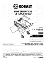 Kobalt Next Generation of Tough Tools KT1015 Handleiding