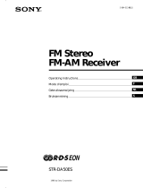 Sony STR-DA50ES - Fm Stereo/fm-am Receiver de handleiding
