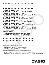 Casio GRAPH25+ E, GRAPH35+ E, GRAPH75+ E Handleiding