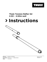 Thule Tension Rafter G2 2.00 m (wall) Handleiding