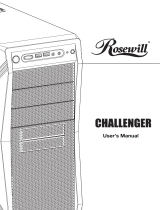 Rosewill CHALLENGER Black ATX Mid Tower Gaming Computer Case Handleiding