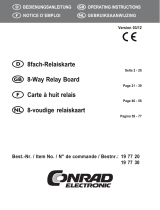 Conrad Components 197720 Relay card Component 12 V DC, 24 V DC Handleiding