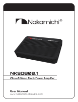 Nakamichi NKSD800.1 Handleiding