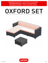 Keter Oxford Rattan Effect Outdoor Corner Sofa Handleiding