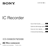 Sony Série ICD SX78 de handleiding