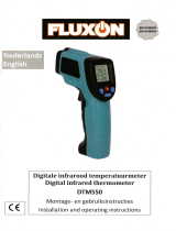 Fluxon Fluxon DTM550 digital infrared (IR) thermometer de handleiding