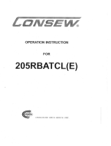 Consew 205RBATCL(E) Handleiding