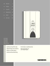 Siemens DE21555/02 Handleiding