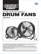 Draper NEW 36" High Flow Drum Fan Handleiding
