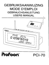 Profoon PCI-70 de handleiding