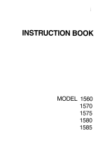 JANOME 1580 Instruction book