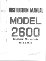 Riccar 2600 Handleiding