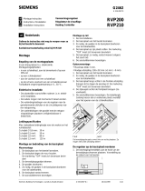 Siemens RVP210 Installation Instructions Manual
