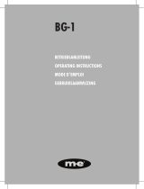 Me BG-1 Operating Instructions Manual