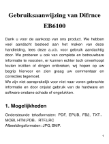 Difrnce EB6100 Handleiding