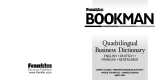 Franklin Business Dictionary Quadrilingual Handleiding