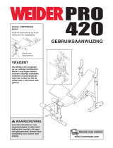 Weider Pro 420 Bench Handleiding